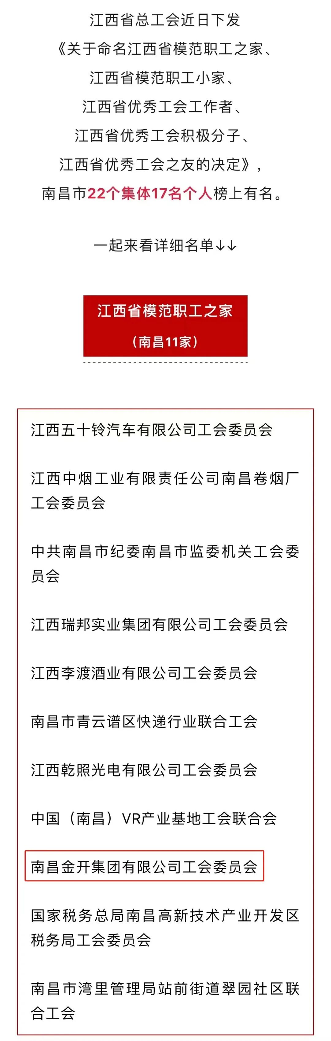 喜报！集团工会荣获“省模范职工之家”称号